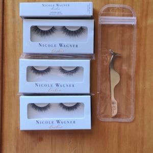 Brand new, Nicole Wagner lashes +tools